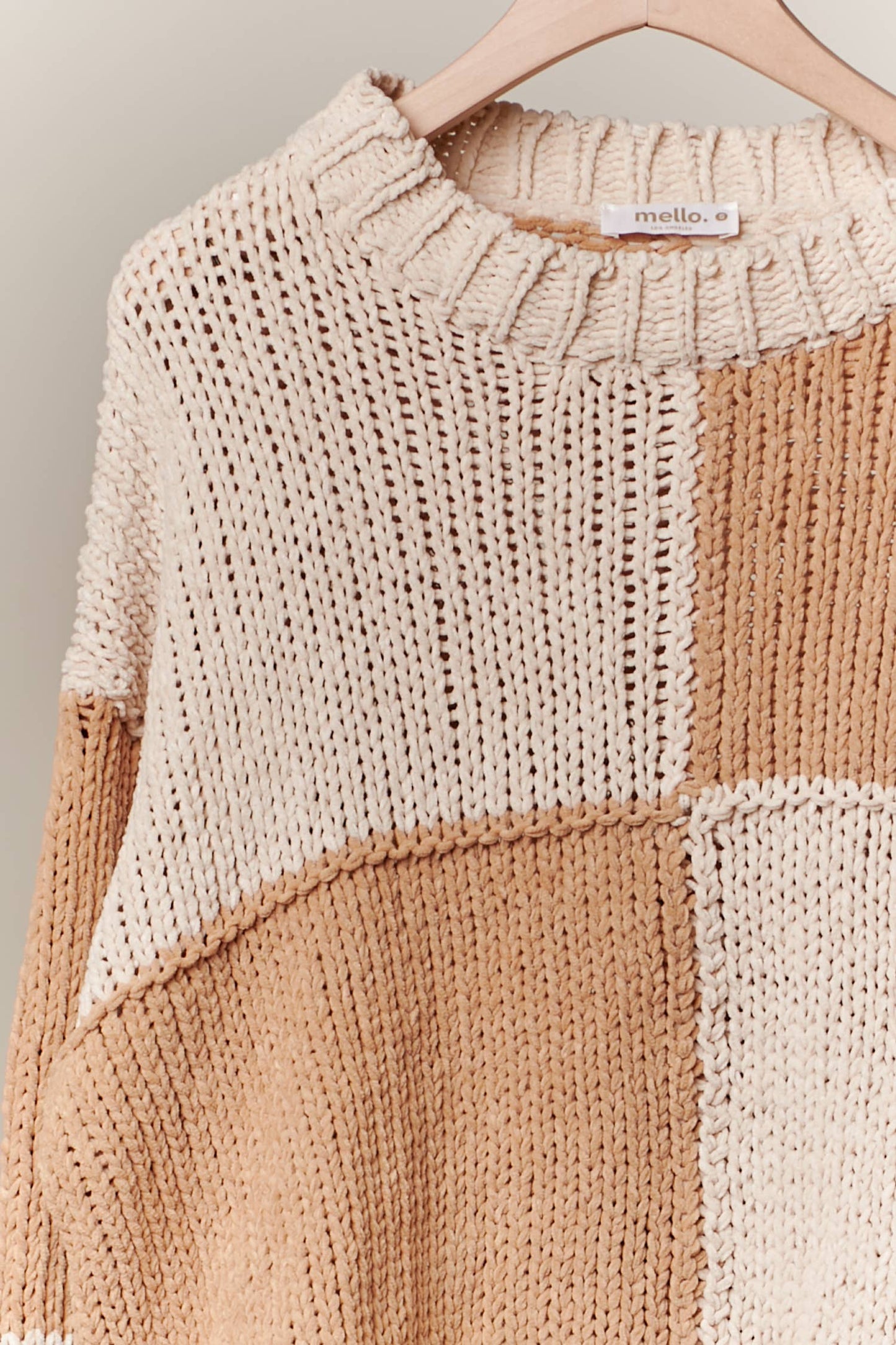 Color Block Loose Fit Sweater