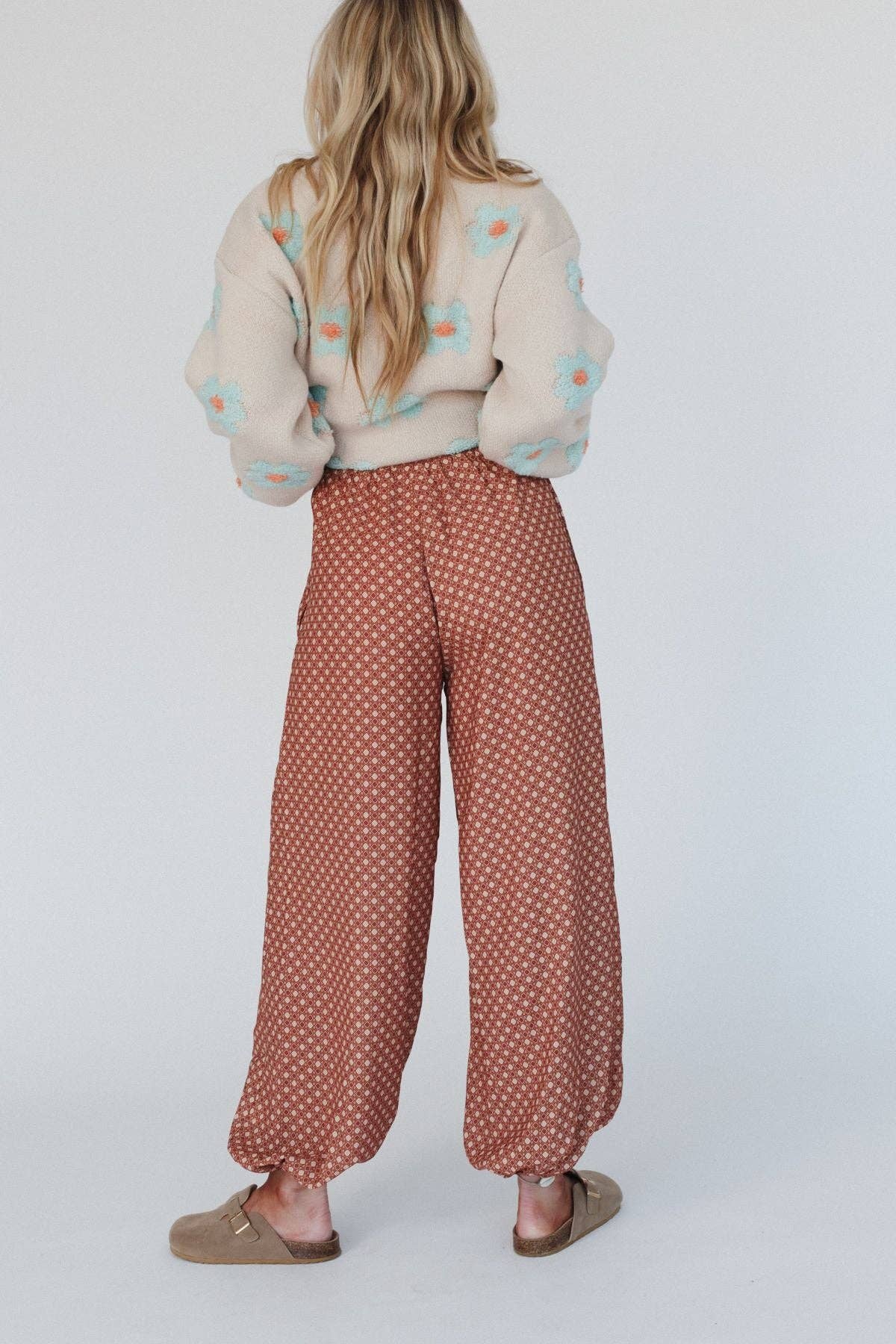 Mystic Mirage Printed Joggers - Ginger