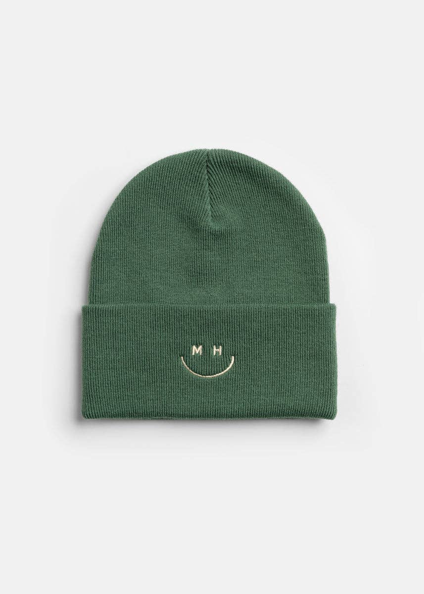 Mad Hatter Smiley Cuff Beanie