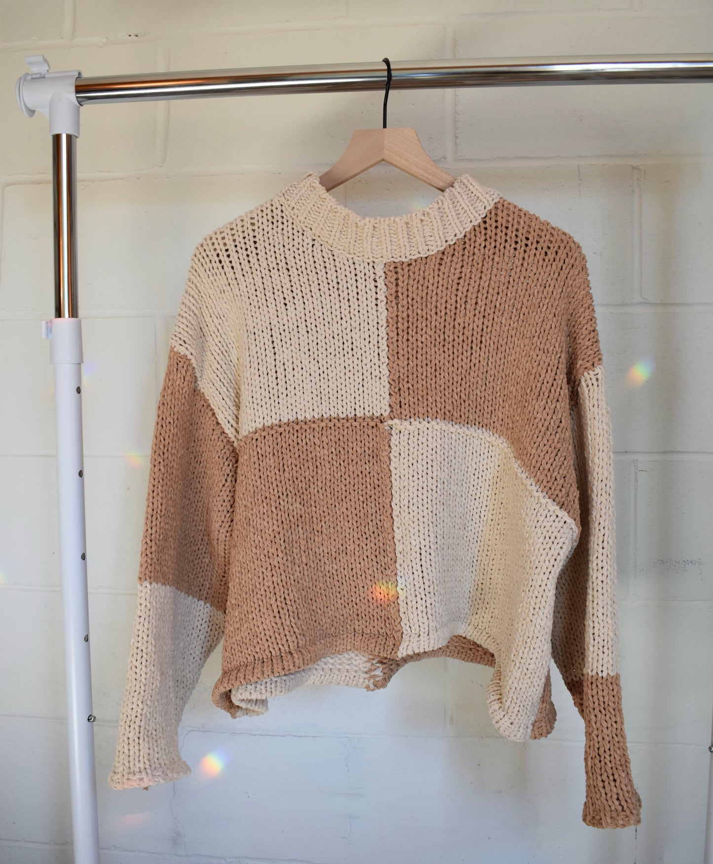 Color Block Loose Fit Sweater