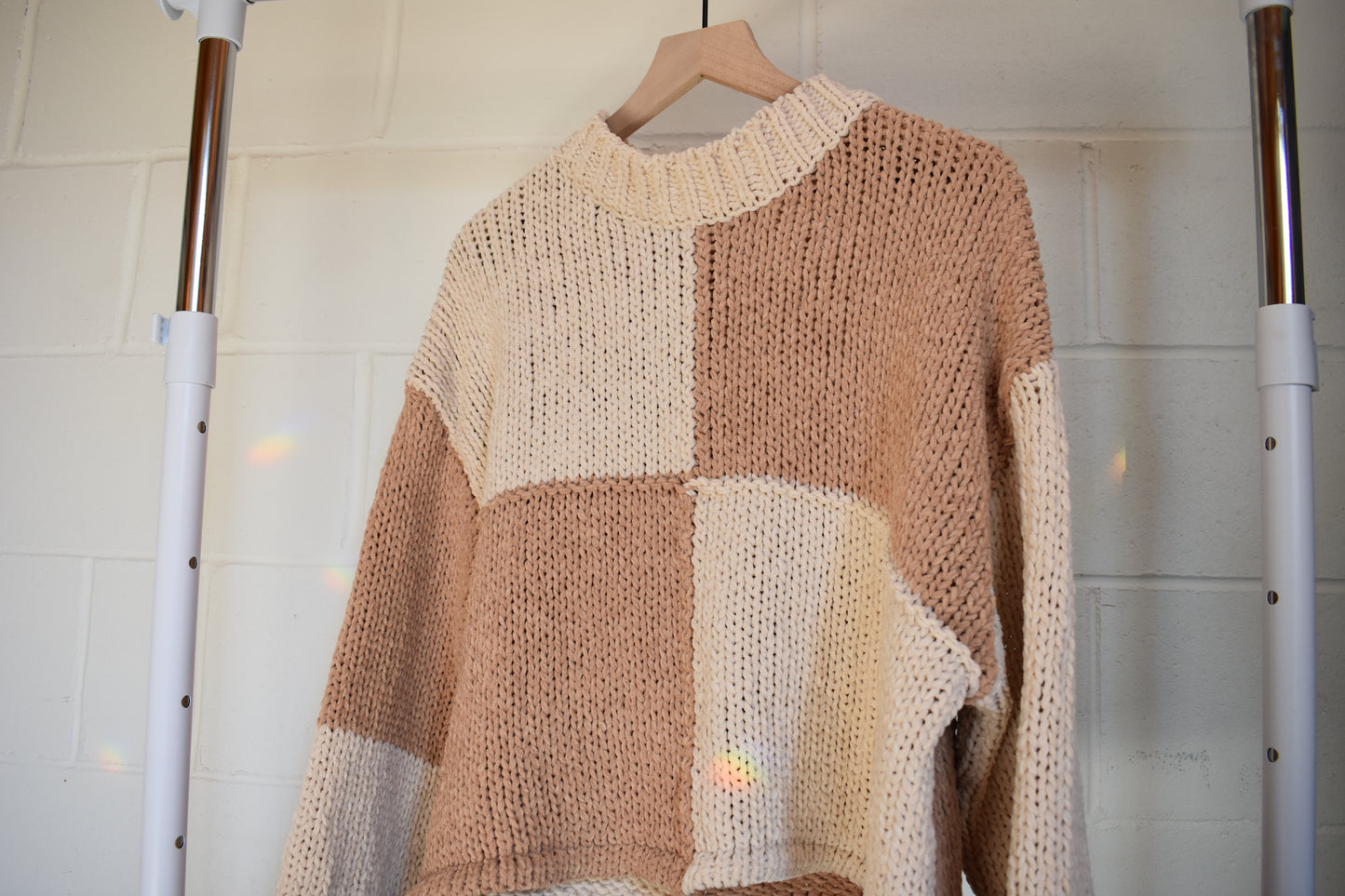 Color Block Loose Fit Sweater