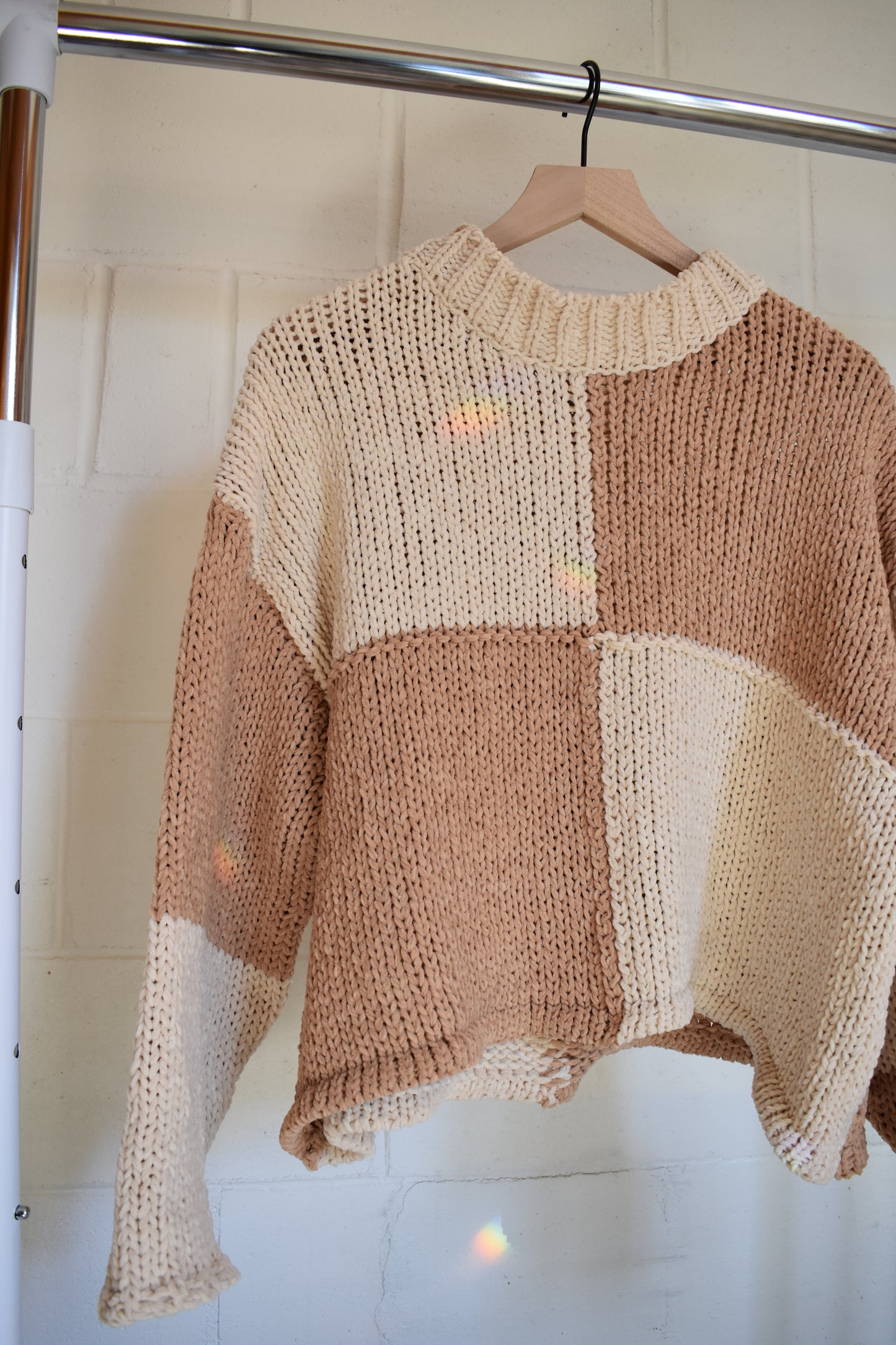 Color Block Loose Fit Sweater