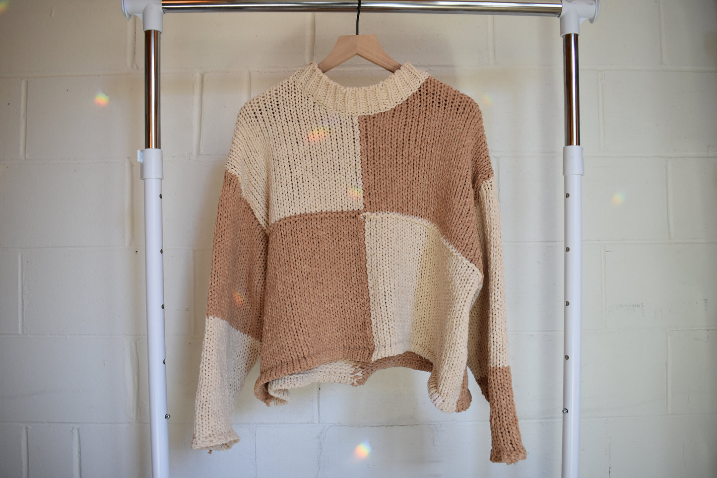 Color Block Loose Fit Sweater