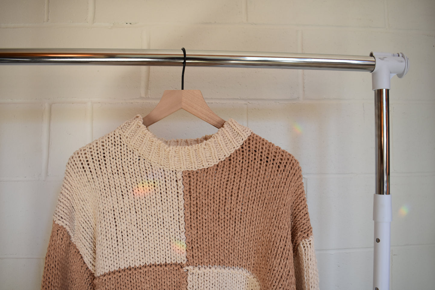 Color Block Loose Fit Sweater