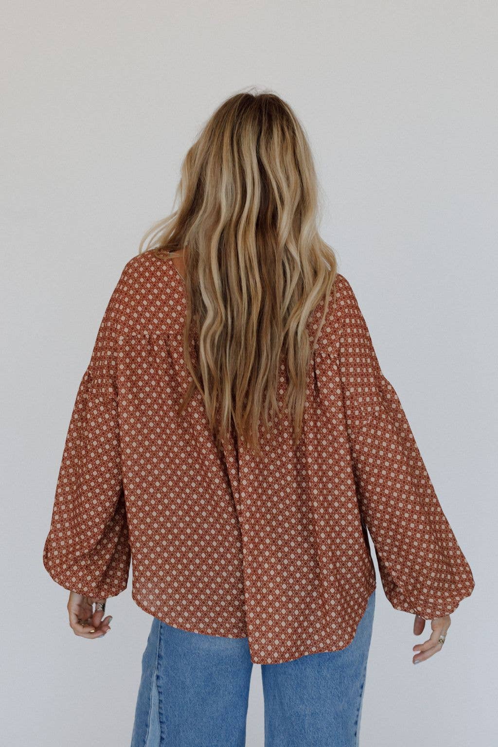 Kendrix Printed Top - Ginger