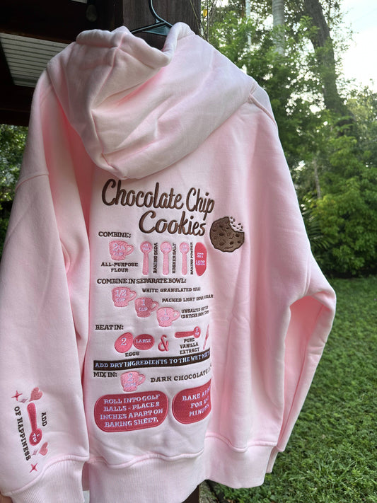 Chocolate Chip Cookie Embroider Hoodie