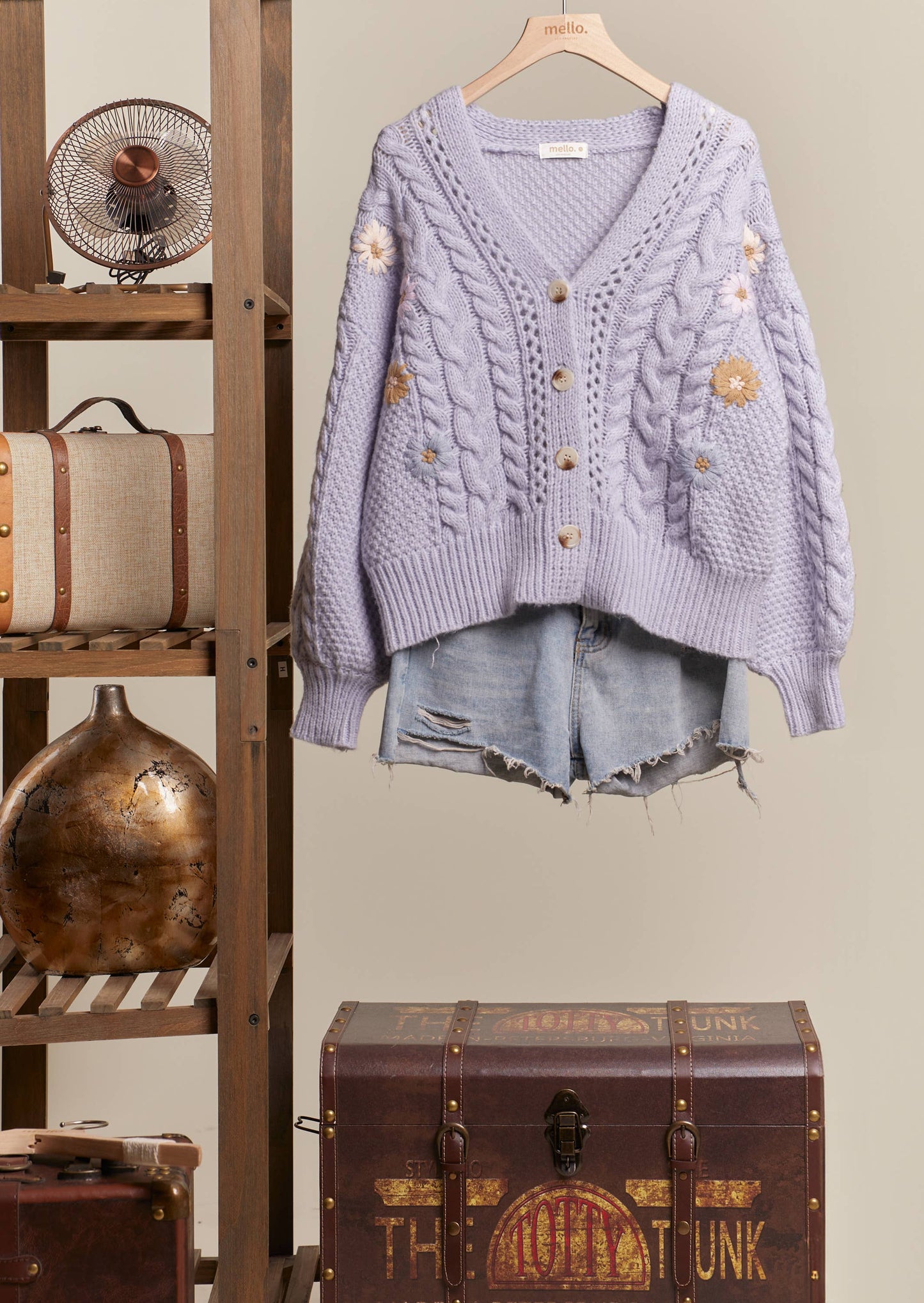 Lavender Daisy Cardigan