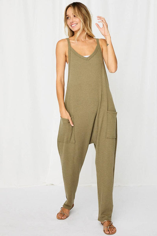 Harem Jumpsuit with Pockets