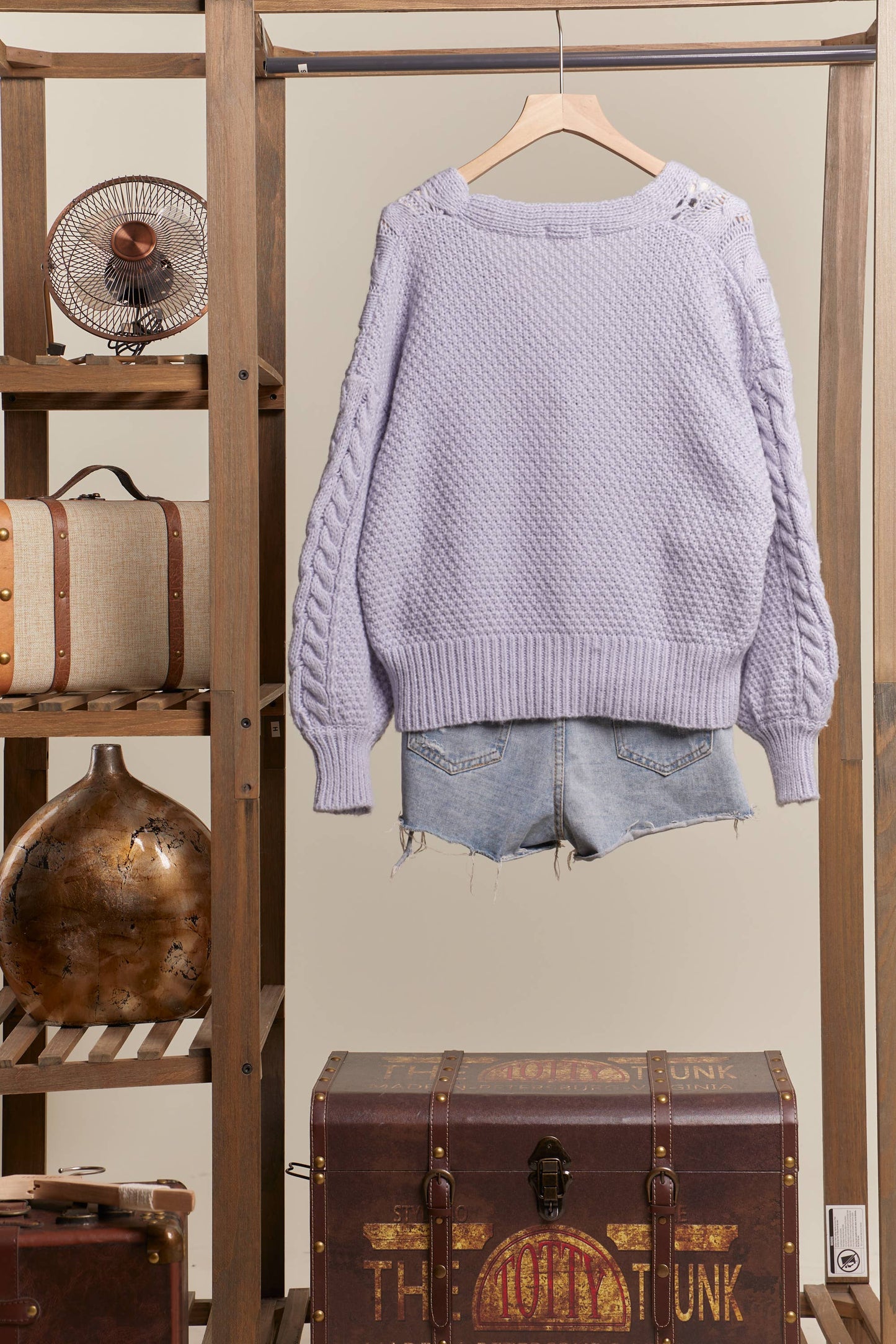 Lavender Daisy Cardigan