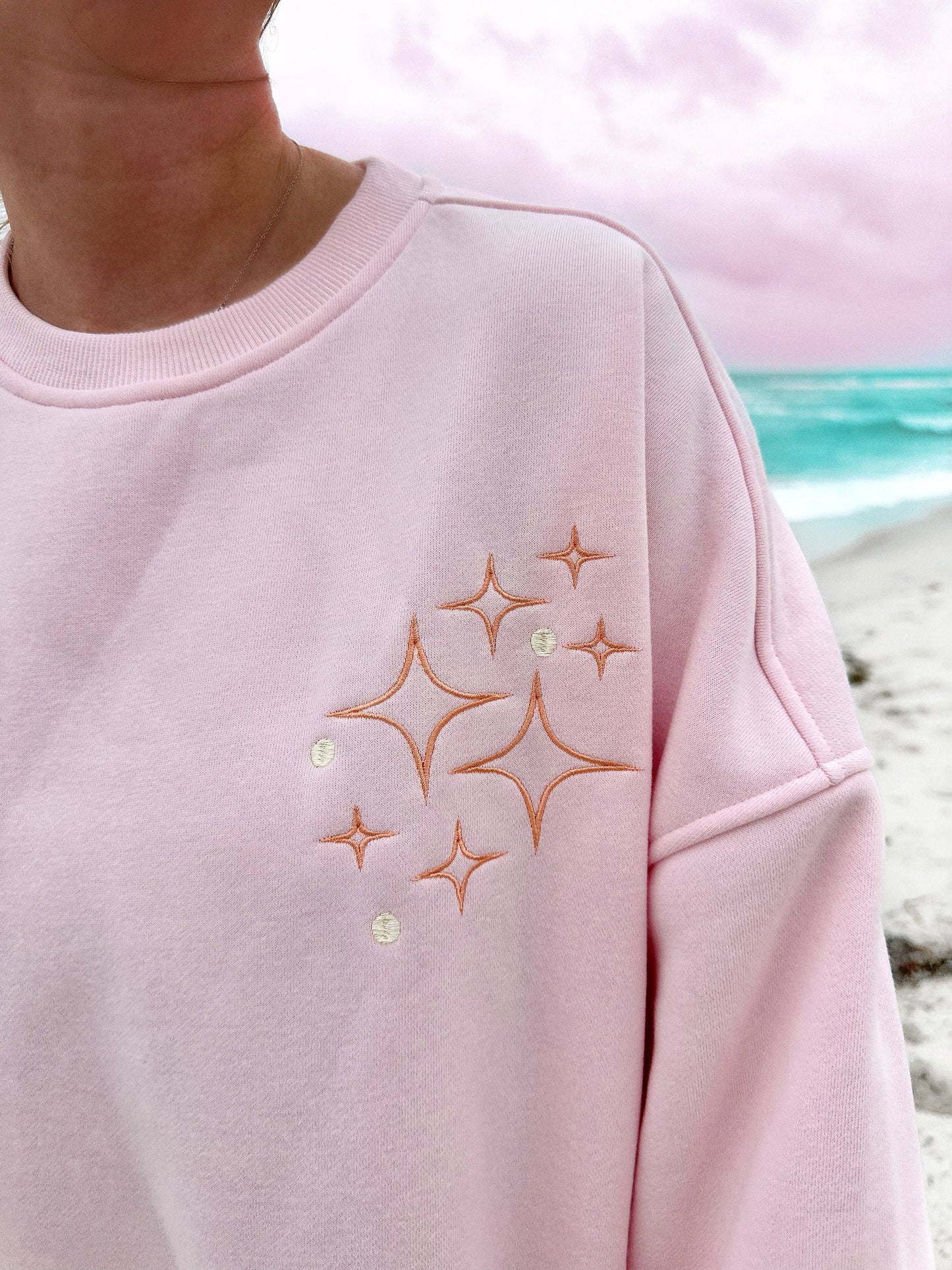 Sunset Rays Embroidered Sweatshirt