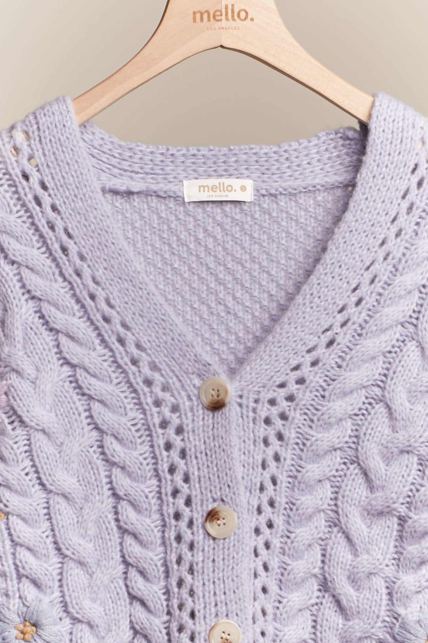 Lavender Daisy Cardigan