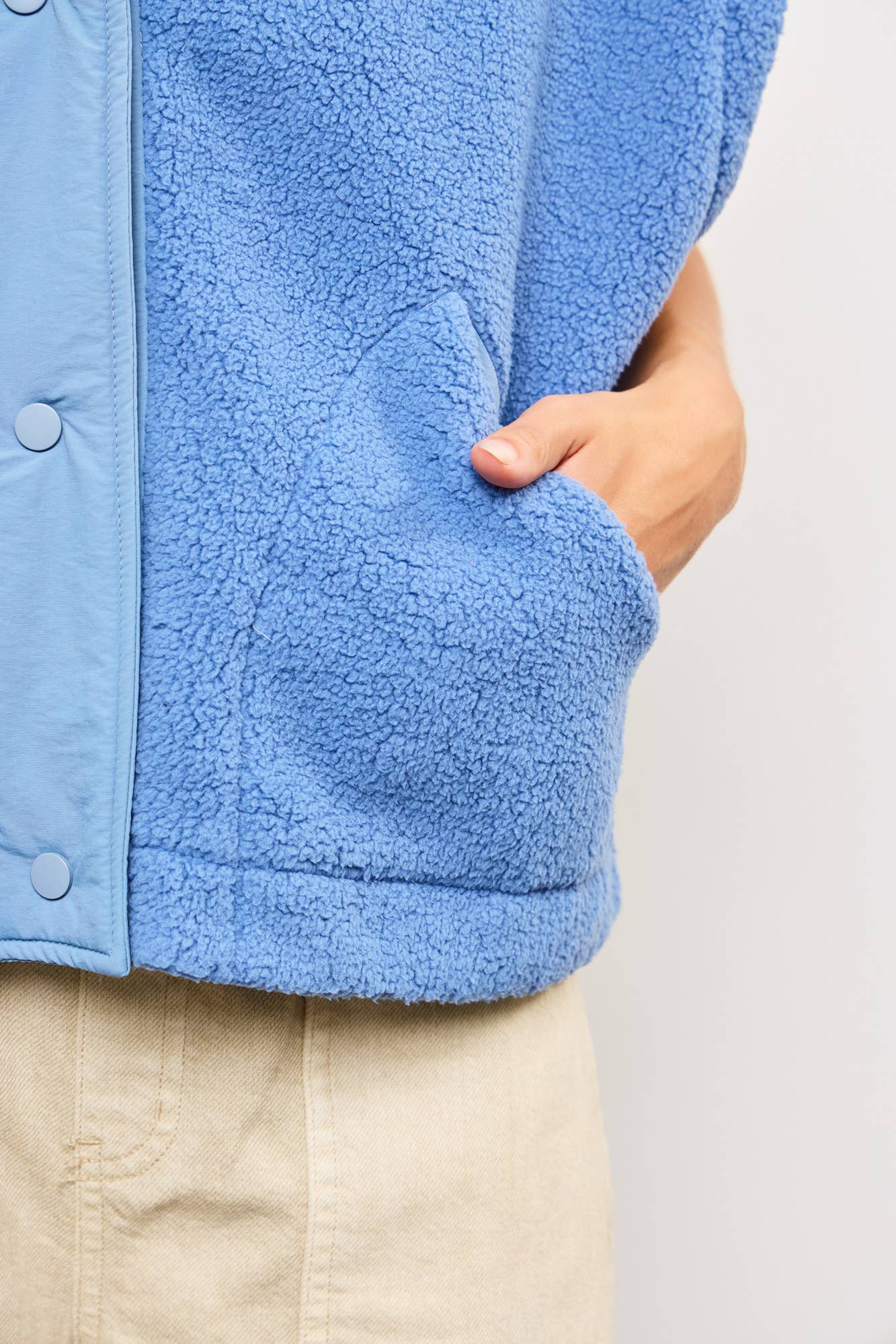 Sky Blue Fleece Vest