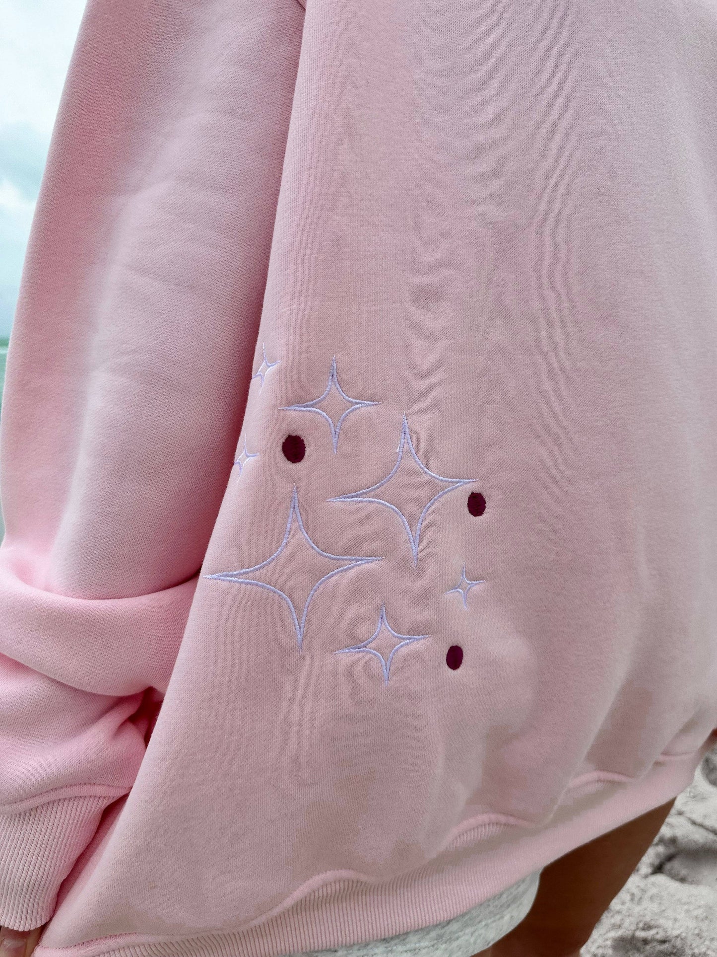 Sunset Rays Embroidered Sweatshirt