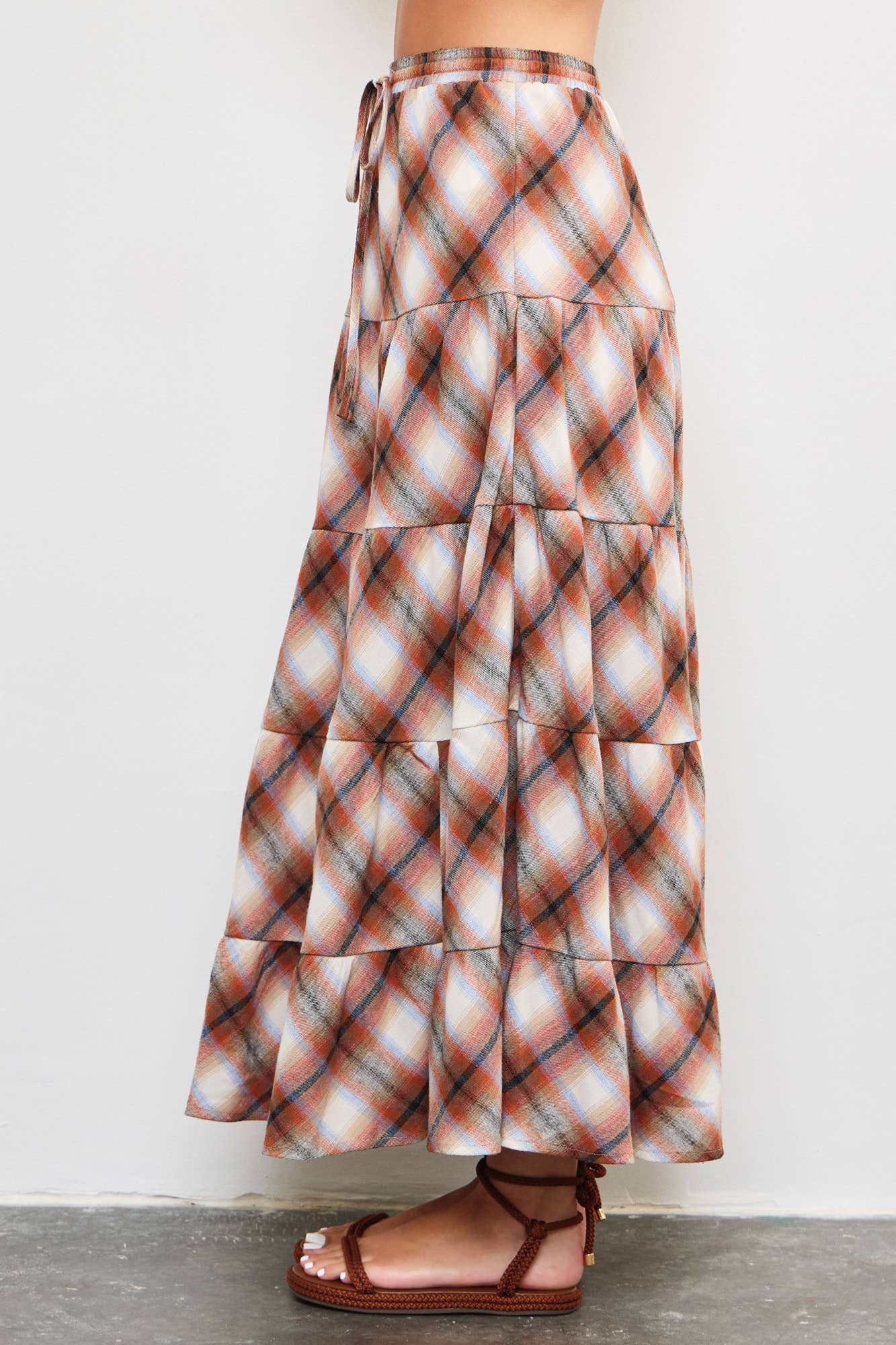 Flannel flowy skirt best sale